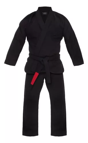kimono-jiu-jitsu-adulto-preto - Imagem