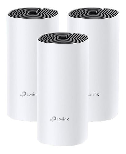 kit-de-roteadores-sistema-wi-fi-mesh-ac1200-deco-m4-3-pack-cor-brancopreto-tp-link-bivolt - Imagem