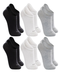 kit-6-pares-meias-soquete-invisivel-lupo-algodao-unissex - Imagem
