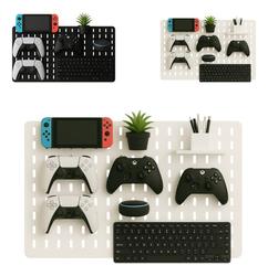 pegboard-premium-mdf-setup-gamer-home-office-branco-deitado - Imagem