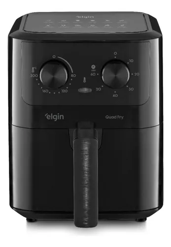 Fritadeira Elétrica Air Fryer Quad Fry 4,2 L,1400w Preto Elgin
