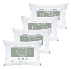 4-travesseiros-toque-pluma-70x50-macio-antialergico-branco - Imagem