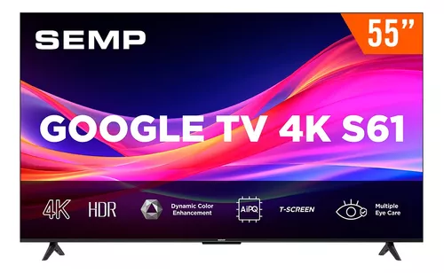 smart-tv-google-tv-led-55-ultra-hd-4k-semp-55s61-bluetooth-50bv - Imagem