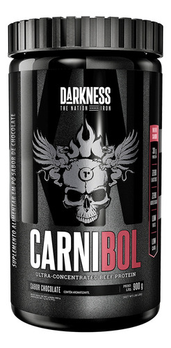 carnibol-darkness-integralmedica-sabor-chocolate-900g - Imagem