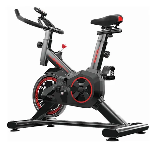 Bicicleta Ergométrica Bike Academia Spinning X11 cor preto e vermelho