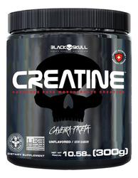 creatina-monohidratada-pura-pote-300g-creatine-black-skull-sabor-sem-sabor - Imagem