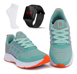 kit-tenis-feminino-academia-relogio-digital-led-meia - Imagem