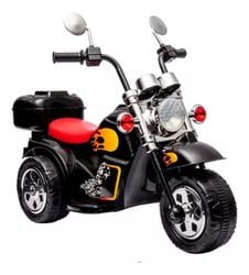 moto-motinho-eletrica-infantil-tipo-harley-bateria-6-v-preta-cor-preto-zippy-toys - Imagem