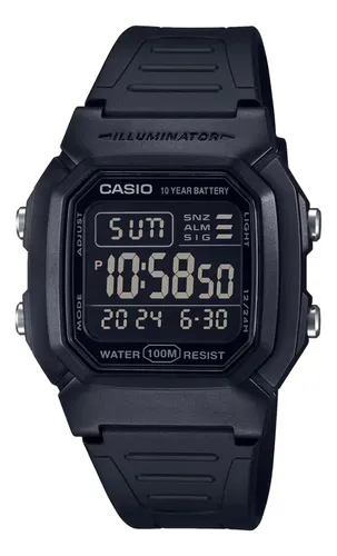 relogio-casio-masculino-digital-negativo-w-800h-1bvdf - Imagem