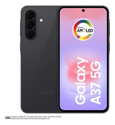 Smartphone Samsung Galaxy A37 5G 128GB, 6GB RAM, Câmera 50MP
