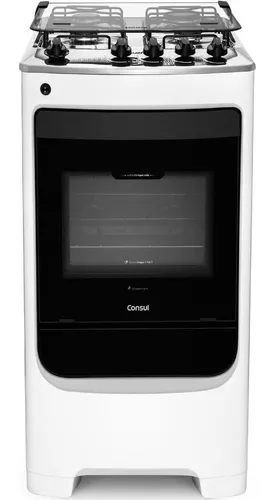 fogao-consul-4-bocas-branco-com-acend-automatico-cfo4nab-127220v - Imagem