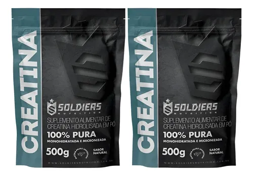 Creatina Monohidratada 500g - 100% Pura Importada - (2 Uni)