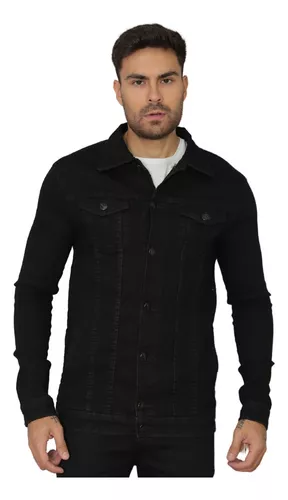 jaqueta-jeans-sarja-masculina-fit-coloridas-casual-versatil - Imagem