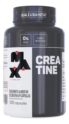 Suplemento Em Cápsulas Max Titanium Creatina Pote 120 Caps