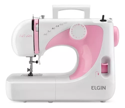 maquina-de-costura-reta-elgin-futura-jx-2040-portatil-127v-cor-brancorosa - Imagem