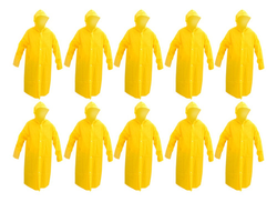 kit-10-capa-de-chuva-amarela-impermeavel-pvc-forrado-ccapuz - Imagem