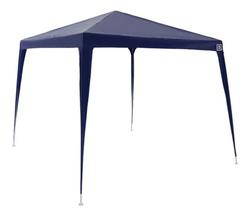 Tenda Gazebo Azul Polietileno 3x3 Metros Desmontável Camping Praia Pésca Usd