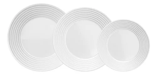 Aparelho Jantar Saturno Nadir Opaline 12 Peças Cor Branco