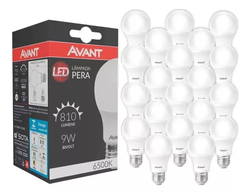 kit-20-lampadas-led-avant-9w-6500k-bivolt-branco-frio - Imagem