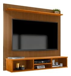 home-painel-simples-tv-sala-50-pol-ripado-com-nicho-naturale - Imagem