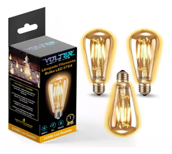 kit-3-lampada-filamento-led-decorativa-retro-vintage-ambar-cor-da-luz-branco-quente-110v220v - Imagem