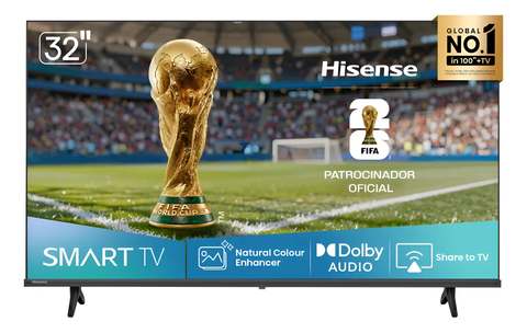 Imagem do produto Hisense Smart TV HD 32 Polegadas 32A4NV com HDR10, DTS Virtual X, Compatibilidade Alexa e Google Home na loja Amazon