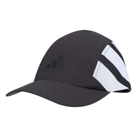 bone-adidas-aba-curva-treino-pretobranco - Imagem
