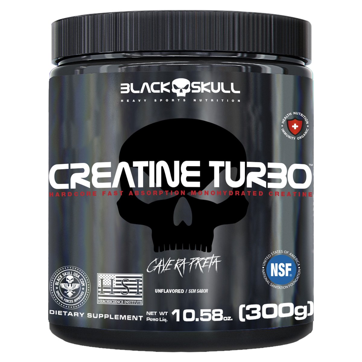 creatina-turbo-300g-black-skull - Imagem