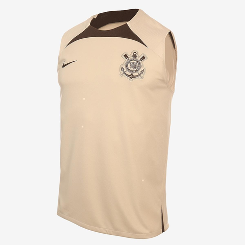 regata-nike-corinthians-treino-2024-strike-masculina-cinza - Imagem