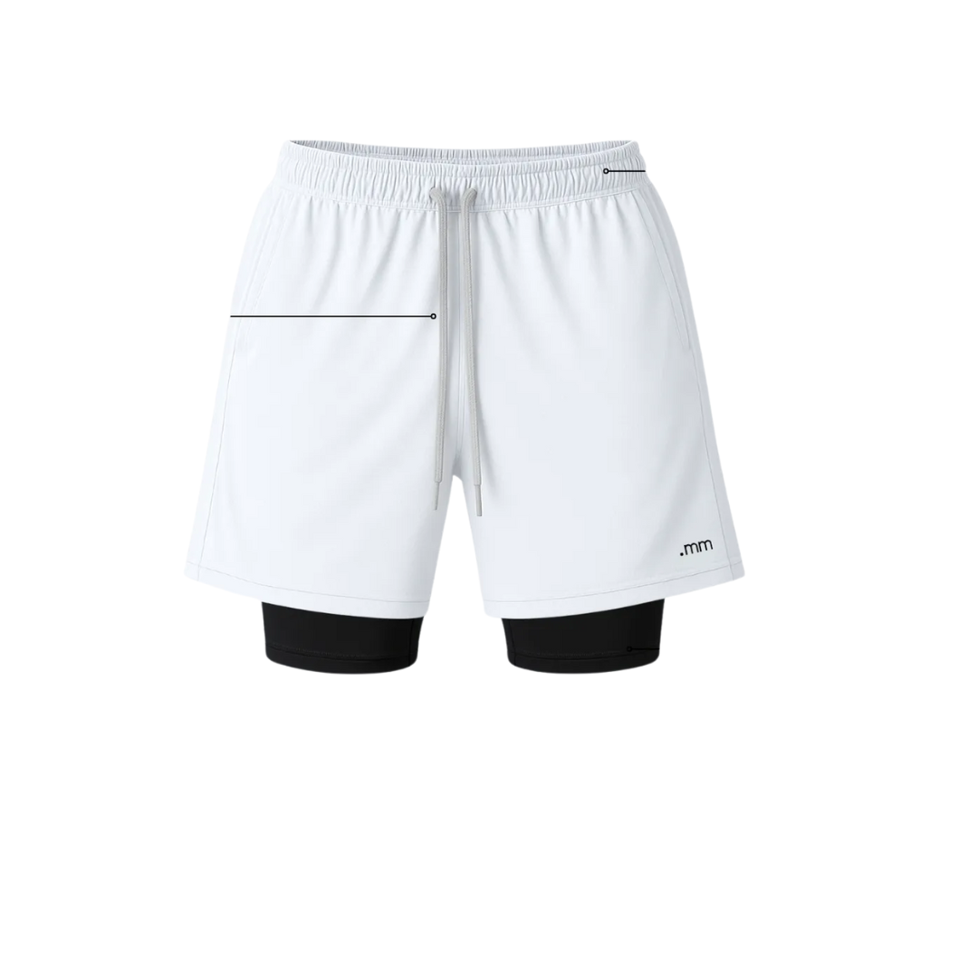 bermuda-dupla-masculina-compreensao-2-em-1-short-esporte - Imagem