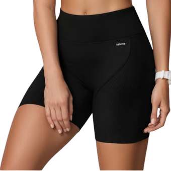 Short Academia Feminino Poliamida Selene Zero Transparência