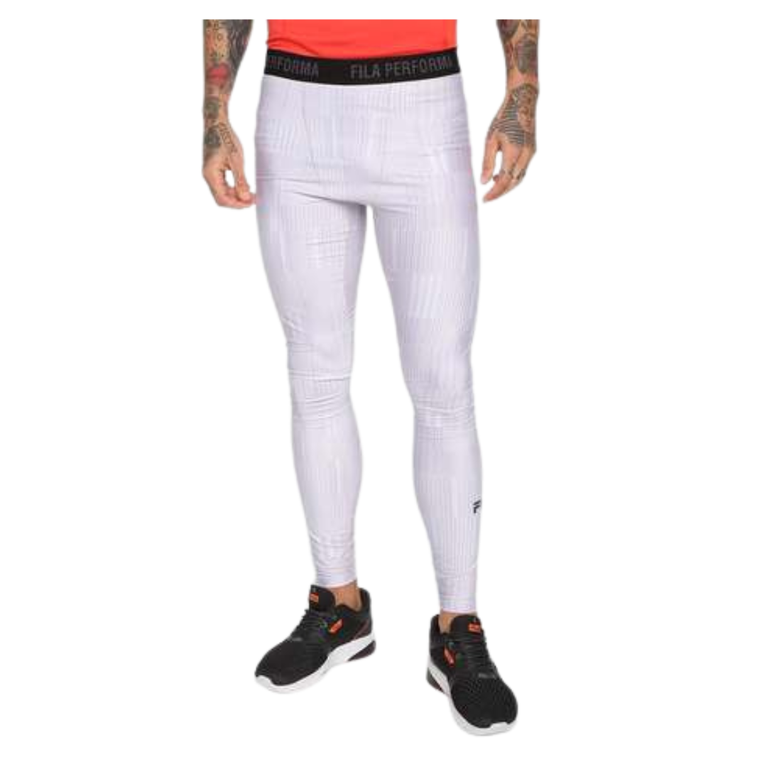 calca-legging-fila-compress-skin-masculina-cinza - Imagem