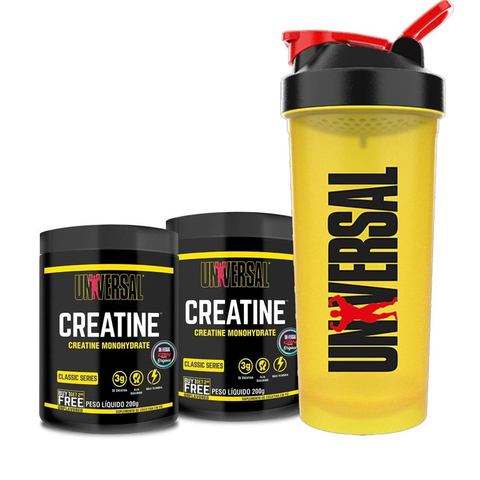 creatina-monohidratada-400g-coqueteleira-600ml-universal - Imagem
