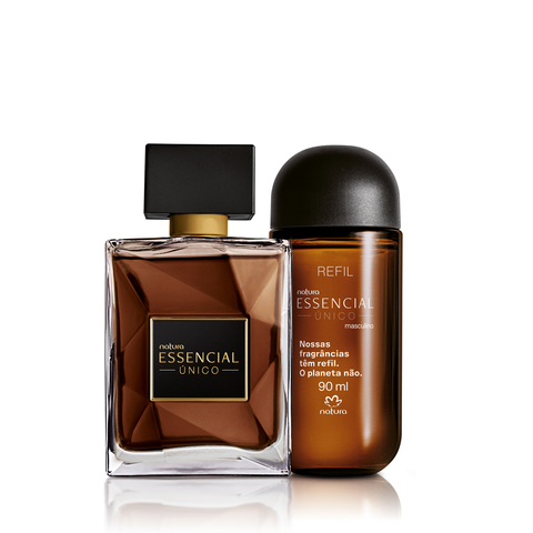 kit-deo-parfum-essencial-unico-masculino-com-refil - Imagem