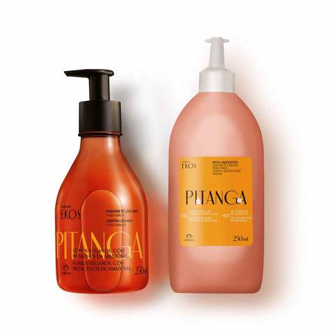 kit-sabonete-liquido-para-maos-ekos-pitanga-com-refil-250ml - Imagem