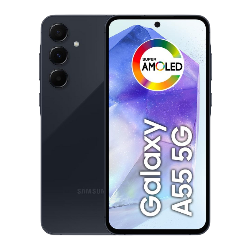 samsung-galaxy-a55-5g-camera-tripla-traseira-de-ate-50mp-selfie-de-32mp-nightography-apagador-de-objetos-design-em-metal-e-vidro-ip67-super-amoled-66-120hz-vision-booster-128gb-azul-escuro - Imagem
