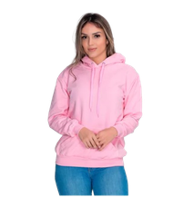 moletom-liso-flanelado-feminino-blusa-de-frio-canguru - Imagem