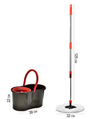 esfregao-mop-giratorio-powermaid-limpeza-flash-montagem-facil-base-flexivel-360o - Imagem