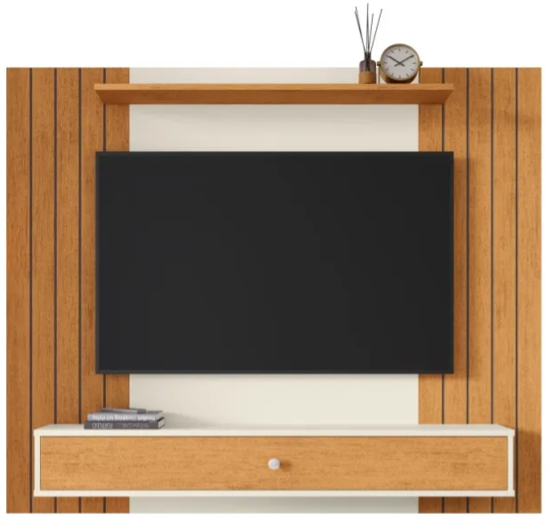 estante-livro-painel-ripado-para-tv-43-polegadas-berlim-com-gaveta-casa-jd-off-whiteripado-nova-decor - Imagem