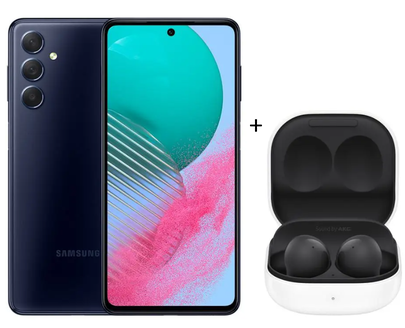 smartphone-samsung-galaxy-m54-azul-marinho-5g-128gb-fone-bluetooth-galaxy-buds2-preto - Imagem