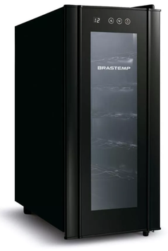 Adega De Vinhos Brastemp Para 12 Garrafas Com Painel Touch Bzc12be Preto