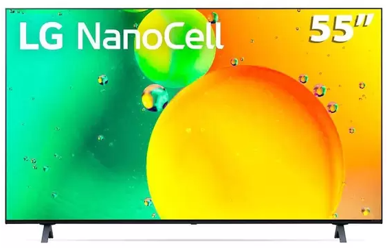 smart-tv-55-4k-nanocell-lg-ai-processor-55nano75-wi-fi-hdr-alexa-google-assistente-3-hdmi-2-usb - Imagem