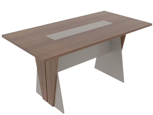 mesa-de-jantar-madesa-premium-plus-rusticbege-80x160x83-cm - Imagem