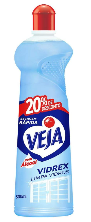 Limpa Vidros Veja Vidrex Tradicional 500ml Oferta