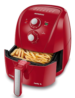 fritadeira-sem-oleo-air-fryer-4l-mondial-pretoinox-1500w-110v-afn-40-bi - Imagem