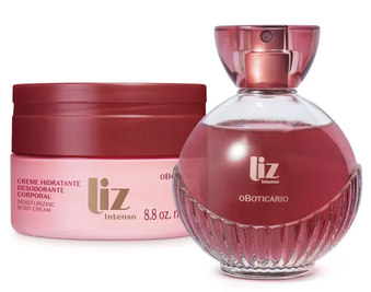 combo-liz-intenso-desodorante-colonia-100ml-creme-hidratante-desodorante-corporal-250g - Imagem