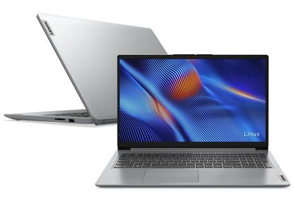 notebook-lenovo-ultrafino-ideapad-1-r3-7320u-4gb-256gb-ssd-linux-156-82x5s00000-cloud-grey - Imagem