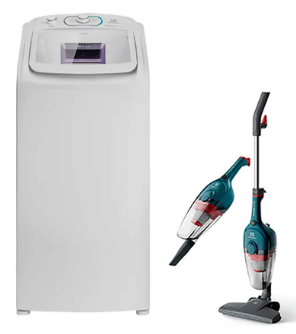 lavadora-electrolux-11kg-les11-b-110v-aspirador-vertical-electrolux-stk13a-110v - Imagem