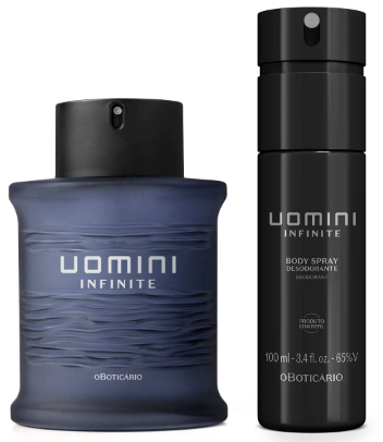 combo-uomini-infinite-desodorante-colonia-100ml-body-spray-100ml - Imagem