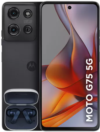 smartphone-motorola-moto-g75-5g-moto-buds-256gb-16gb-8gb-ram8gb-ram-boost-e-50mp-sony-lytia-600-camera-moto-ai-ultrarresistencia-militar-preto-px2v - Imagem